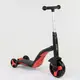 Самокат детский Best Scooter 3 в 1, с PU колёсами (свет+музыка). Red (80454)