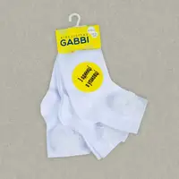 Набір дитячих шкарпеток для дівчинки GABBI NSD-1022 (комп.6 пар) Білий р.10-12 (91022)