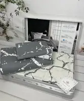 Mercer grey постільна білизна з натуральної бавовни. Євро розмір. Belizza Туреччина.