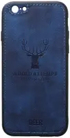 Чехол-накладка TOTO Deer Shell With Leather Effect Case Apple iPhone 6 Plus/6s Plus Dark Blue