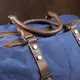 Текстильная дорожная сумка для поездок спорта и путешествий Vintage 20083 Синяя