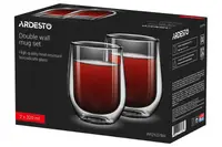 Набір склянок низьких з подвійними стінками Ardesto AR2637BR 320 мл 2 шт