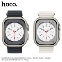 Ремешок Apple Watch Hoco iWatch WA12 Original Marine 2-buckle Silicone 42-49mm, White (789518)