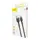 Кабель USB Baseus Cafule Type-C 3A 0.5m, Gray+Black (CATKLF-AG1)