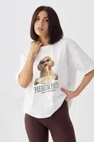 Футболка з принтом мальтіпу - білий цвет, ONE SIZE