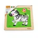 Деревянный мини-пазл Viga Toys Зебра, 4 эл. (51317)