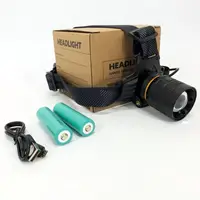 Яркий фонарь налобный Bailong BL-8076-2-GT100, Фонарь аккумуляторный для рыбалки, Фонарь на голову