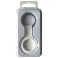 Брелок для AirTag Silicone FULL Key Ring с карабином, White (315019)