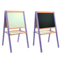 Мольберт Игруша детский двусторонний магнитный 50 см х 40 см сосна. Violet with orange (47799)