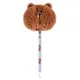 Ручка шариковая пушистая YES Line Friends Brown 412111 0.7 мм