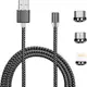Кабель магнитный USB ХоКо 3 в 1 Lightning Micro USB Type-C SC-350 1.2 м черный