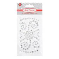 Аппликация из страз самоклеющихся Santi Beautiful flower 742509 9х6 см