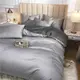 Постельное белье ДУЕТ TRUE GREY/ANTHRACITE Premium Сатин однотон MERISET - Полуторный