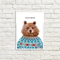 Постер в рамке Stay warm 30x42 см (WMT3_19NG014_WH)