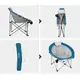Крісло розкладне з підголівником Wejoy MOON XL WF2203 cyan/grey