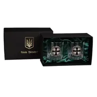 Набор бокалов для виски \"ВСУ\" Boss Crystal, 2 бокала