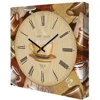 Часы настенные на холсте Sweet times 35х35х4,2 см CH_P_14I019