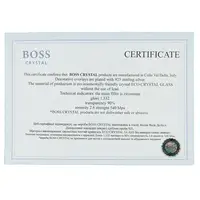 Набір келихів для віскі "Тризуб" Boss Crystal, 6 келихів, срібло, кришталь