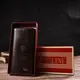 Удобное вертикальное мужское портмоне из натуральной фактурной кожи с тиснением CANPELLINI 21839 Коричневое