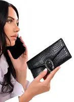 Гаманець жіночий чорний код 485