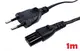 AC силовой кабель 100-240v ∞ C7/C8 2pin (5a) (1m) (Оригинал) 1 день гар.