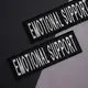 Набор шевронов 4 шт с липучкой Emotional Support, для служебных собак, кинологов, кинологическая служба,