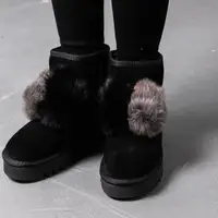 Уггі жіночі Fashion Kuma 2309 36 розмір 23 см Чорний