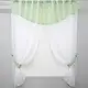 Кухонный комплект, (270х170см.) шторки с ламбрекеном и подхватами. Цвет салатовый с белым. Код 084к 52-0222
