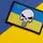 Набор шевронов 2 шт с липучкой Череп Карателя на Флаге Украины 5х8 см вышитый патч шеврон Украины Punisher