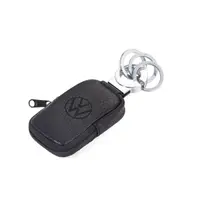 Брелок Troika Key-Click Valet с кожаным кошельком для монет.