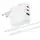 Адаптер сетевой HOCO Type-C to Type-C cable  Header three-port C115A |1USB/2Type-C, 65W/3A, PD/QC|