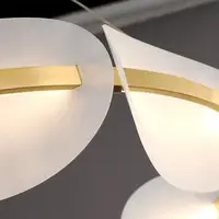 Люстра світлодіодна підвісна LED світильник для квартири на стелю лед 26401 Бронза 30-140х60х60 см.