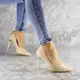 Туфли женские на каблуке Fashion Devin 2248 39 размер 25 см Бежевый
