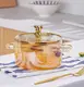 Кастрюля стеклянная 15010 16 см 1.5 л золотистая