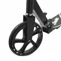 Самокат Scooter 995 Чорний двоколісний підлітковий складаний для дорослих