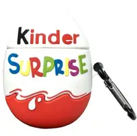 Чехол для AirPods 2/1 series - Kinder Surprise 3D, силиконовый