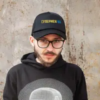Кепка "Супермен UA", Чорний, українська