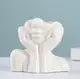 Ваза Лицо 14450 8х16х15 см белая