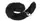 Анальная пробка с хвостом EGZO - Fox Tail Silver Plug Black, size S