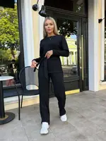Костюм з штанами AO035 Чорний XXL/3XL