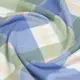 Полуторное постельное белье фланель с простыней на резинке OCEAN TARTAN CS2