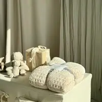 Плед на еко-овчині Dushka Home 21285 200х230 см бежевий