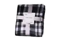 Плед Ardesto Flannel клетка ART-0102-PB 200х220 см серый