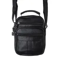 Чоловічі шкіряні сумки через плече Keizer K18016-black