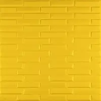 3D панель самоклеюча кладка 700х770х7мм Жовта (037) SW-00000302
