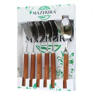 Набор столовых ложек Mazhura Wood Walnut MZ-505659 6 предметов