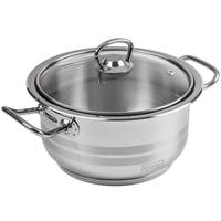 Каструля з кришкою Lessner Rica 55880-24 24 см 6,3 л сiра
