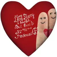Подушка серце Every love story is beautiful, but ours is my favourite 37x37 см (4PS_WOL039)