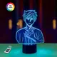 3D ночник "Сейджуро Акаши" (УВЕЛИЧЕННОЕ ИЗОБРАЖЕНИЕ)+ пульт ДУ + сетевой адаптер + батарейки (3ААА) 3DTOYSLAMP