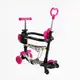 Самокат 5 в 1 Best Scooter, PU колеса с подсветкой. Pink (163307)